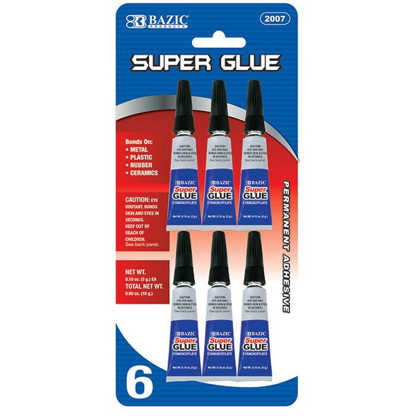 Super Glue 0.10 oz (3g)(6/Pack)