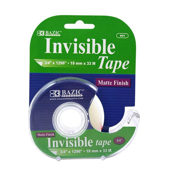Invisible Tape w/ Dispenser 3/4" x 1296"