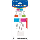 Assorted Size Color Binder Clip (8/Pack)
