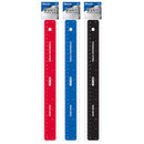 Asstd Color 12" (30cm) Stainless Steel Ruler W/ Non Skid Back, 1-pack