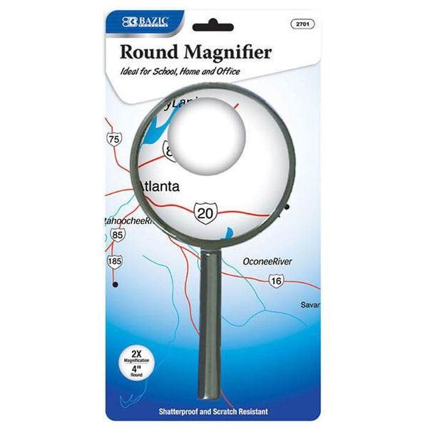 4" Round 2x Handheld Magnifier