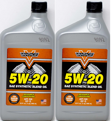 5W-20 SAE Synthetic Blend Oil, 32 oz. (Pack of 2)