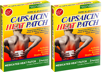 Topical Analgesic Capsaicin Heat Patch, 2 ct. (Pack of 2)