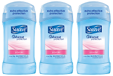 Suave Powder Invisible Solid Anti-Perspirant Deodorant, 1.4 oz (Pack of 3)