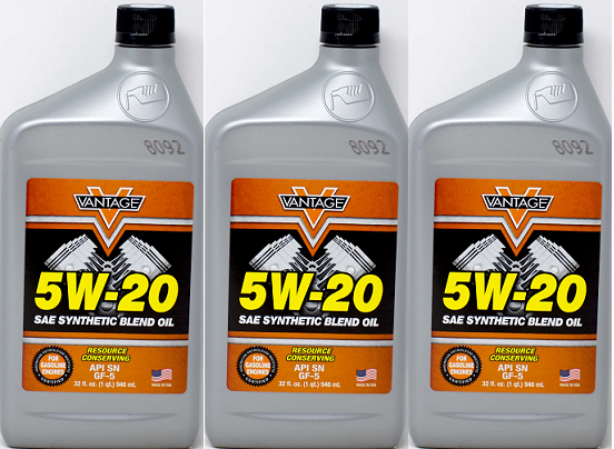 5W-20 SAE Synthetic Blend Oil, 32 oz. (Pack of 3)