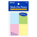 Stick On Notes 1.5" X 2" 100 Ct. (4/Pack)