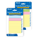 40 Ct. 3" X 3" Lined Stick On Notes (3/Pack), 1-pack