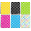 C/R 70 Ct. 1-Subject Polka Dot Spiral Notebook, 1-ct.