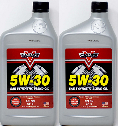 5W-30 SAE Synthetic Blend Oil, 32 oz. (Pack of 2)