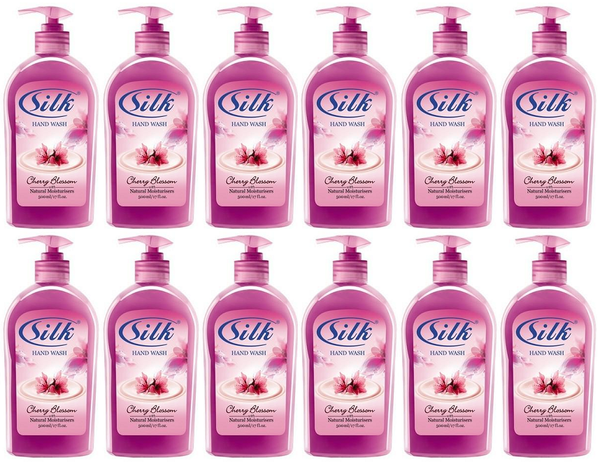 Silk Cherry Blossom with Natural Moisturizers Hand Wash, 400ml (Pack of 12)
