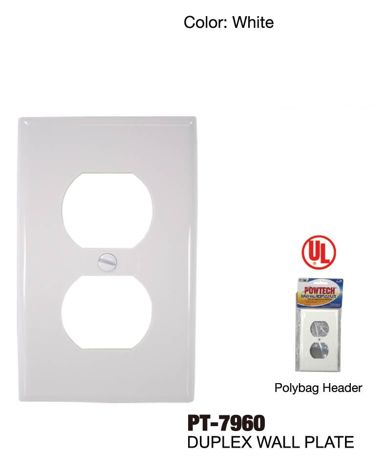 Duplex Wall Receptacle Plate