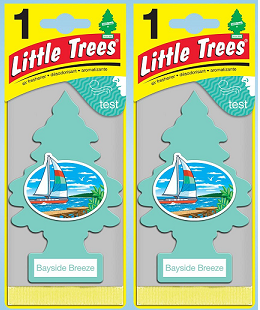 Little Trees Bayside Breeze Air Freshener, 1 ct. (Pack of 2)