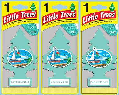 Little Trees Bayside Breeze Air Freshener, 1 ct. (Pack of 3)
