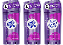 Lady Speed Stick Shower Fresh Invisible Dry Deodorant, 2.3 oz (Pack of 3)