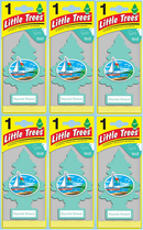 Little Trees Bayside Breeze Air Freshener, 1 ct. (Pack of 6)