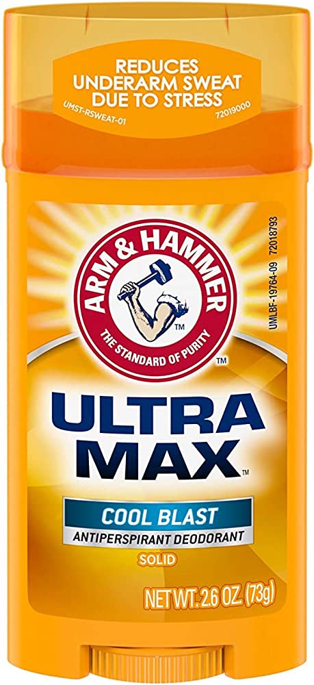 Arm & Hammer Ultra Max Cool Blast Antiperspirant Deodorant, 2.6oz