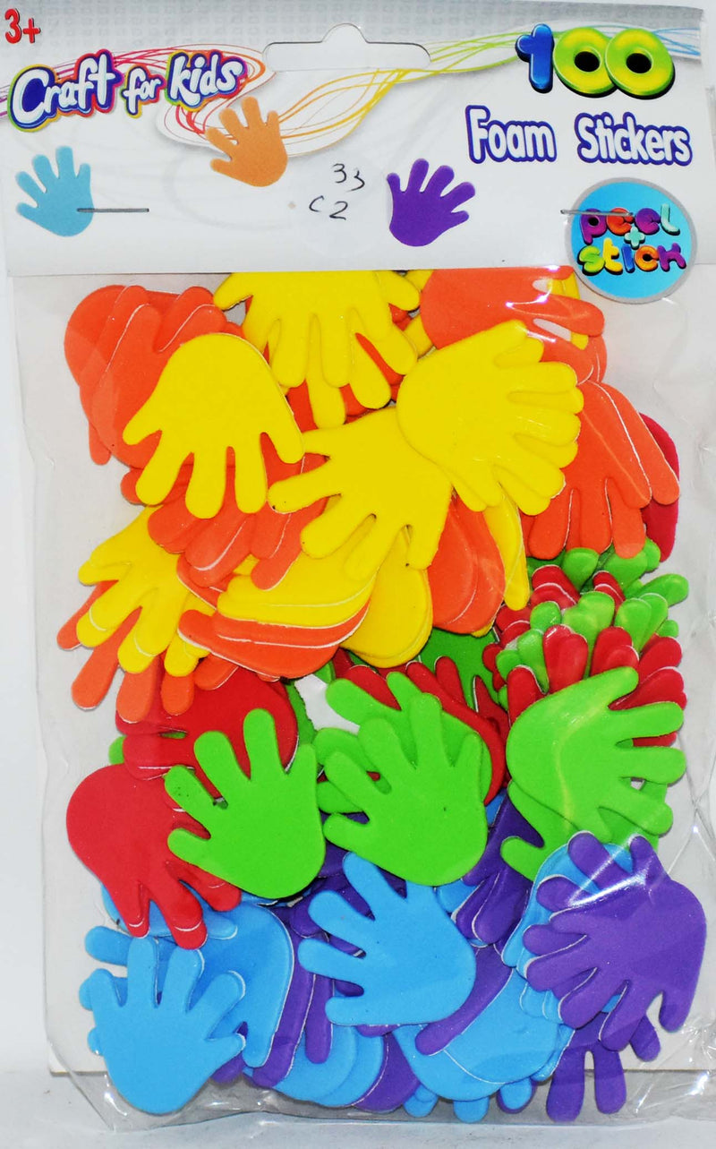 Craft for Kids 100 High Five Foam Stickers, 1-ct