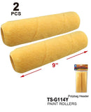 Yellow Paint Rollers, 2-Ct.
