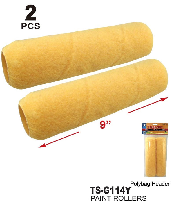 Yellow Paint Rollers, 2-Ct.