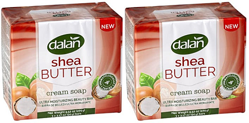 Dalan Shea Butter Cream Bar Soap, 3 Pack (Pack of 2)