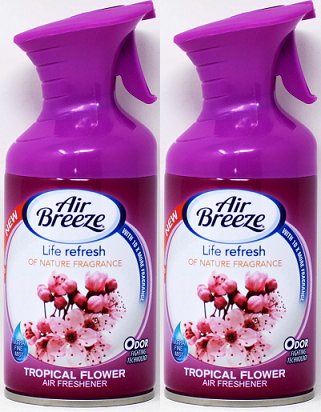 Mini Air Freshener - Tropical Flower, 8.5 oz. (Pack of 2)