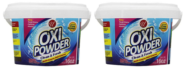 Oxi Powder Clean & Fresh Powder Bucket Multi Stain Remover, 16oz (Pack of 2)