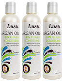 Lusti Argan Oil 4 in 1 Leave-In Conditioner, 8 fl oz. (Pack of 3)