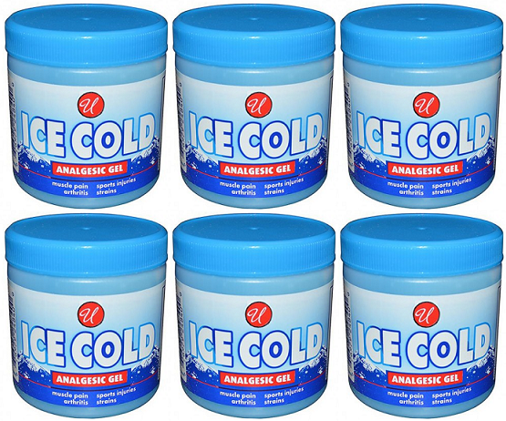 Ice Cold Analgesic Gel, 8 oz. (Pack of 6)
