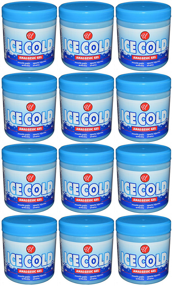 Ice Cold Analgesic Gel, 8 oz. (Pack of 12)