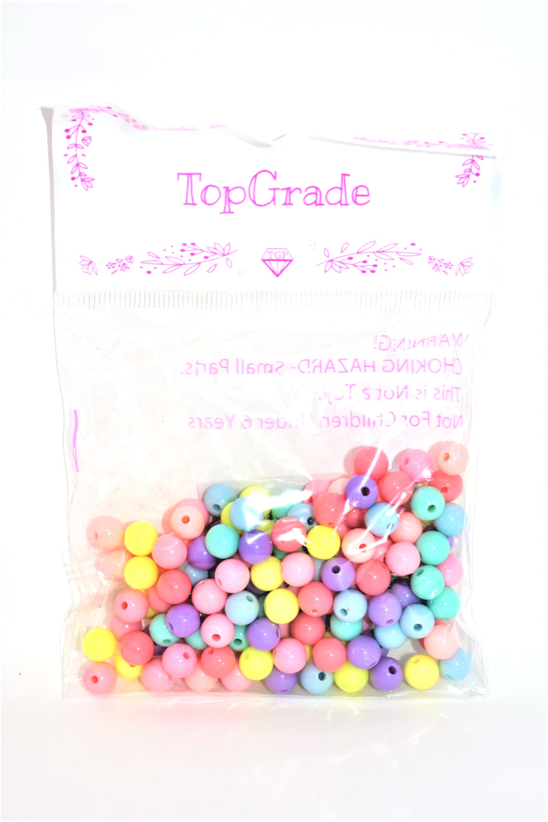 8mm Assorted Colors Acrylic Beads, 150 ct.