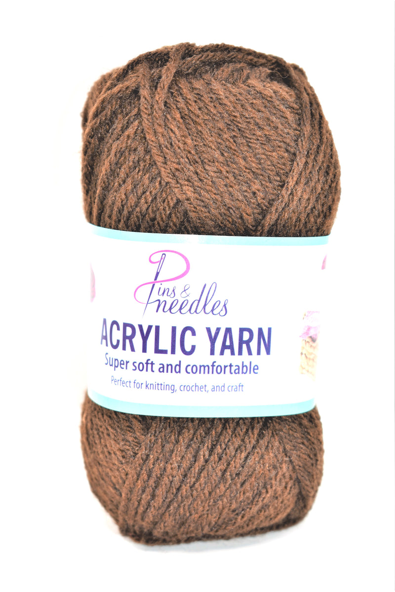 Yarn, Brown Color, 146 Yards (50g)