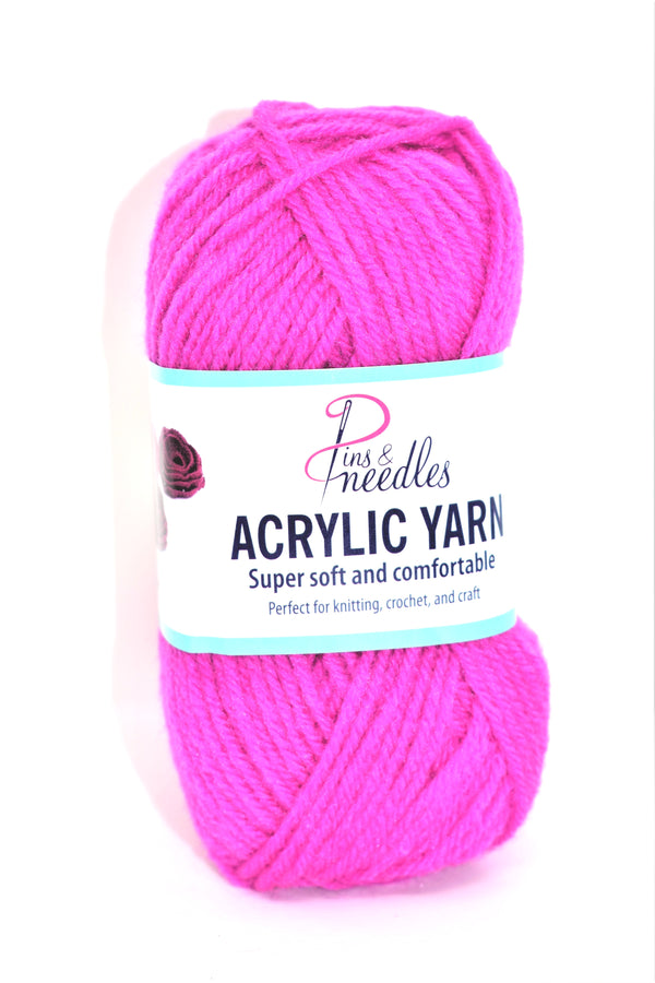 Yarn, Fuchsia Color, 146 Yards (50g)
