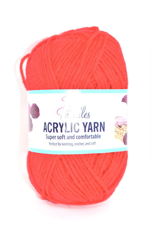 Yarn, Red Color, 146 Yards (50g)