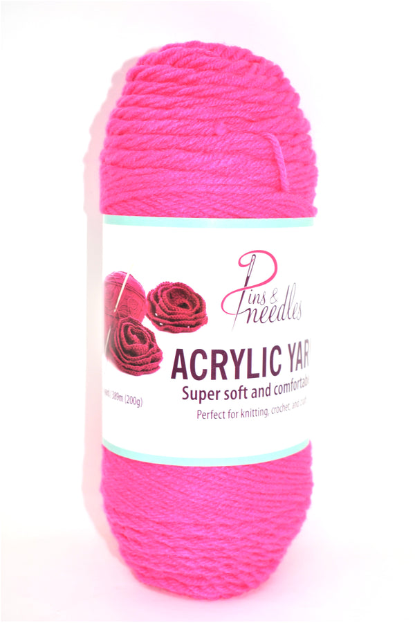 Yarn, Dark Pink Color, 426 Yards (200g)