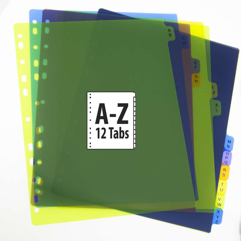 Dividers w/ 12-Preprinted A-Z Tab (12/Pack)