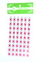 Rhinestone Diamond Pattern Embellishment Stickers, Fuchsia Color, 6 ct.