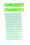 Rhinestone Two Color Stickers, Apple Green Color, 22 ct.
