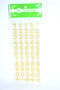 Rhinestone Number Stickers, Gold Color, 55 ct.