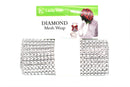 Diamond Mesh Wrap Roll, Silver Color, 4.75" x 1 Yard