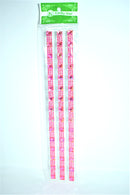 Square Iridescent Diamante With Rhinestone Stickers, Hot Pink Color, 3 Strips