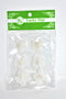 Organza Beaded Flower Appliques, Ivory Color, 6 ct.