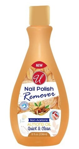Almond Oil Nail Polish Remover, Acetone Free - 8 fl oz.