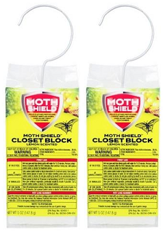 Moth Shield Closet Block Lemon Scented, 5 oz. (Pack of 2)