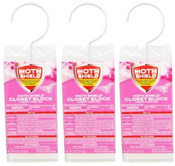 Moth Shield Closet Block Cherry Scented, 5 oz. (Pack of 3)