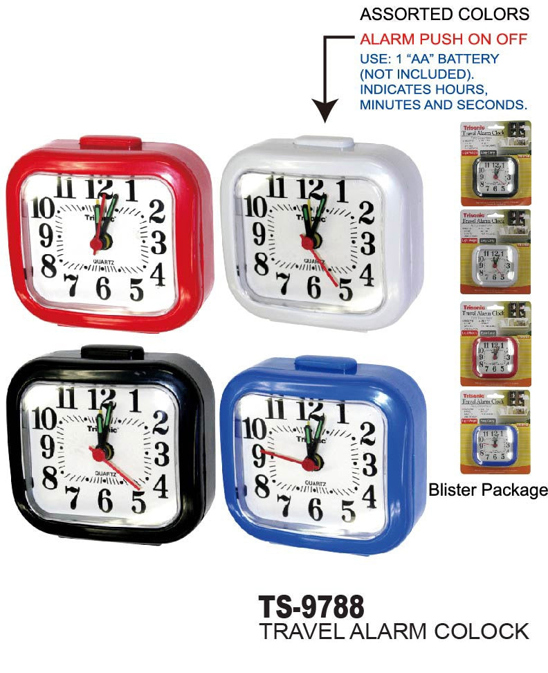 Travel Alarm Clock, 1-ct.
