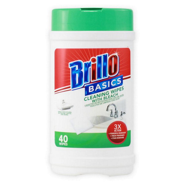 Brillo Basics Cleaning Wipes With Bleach, 40 ct.