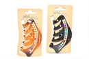 Design Plastic Hair Clips With Multi-color Gems, Set of 2 (2-ct.)