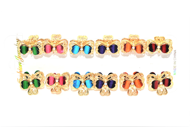 Heavyweight Metal Butterfly Colorful Hair Clip, 1-ct.