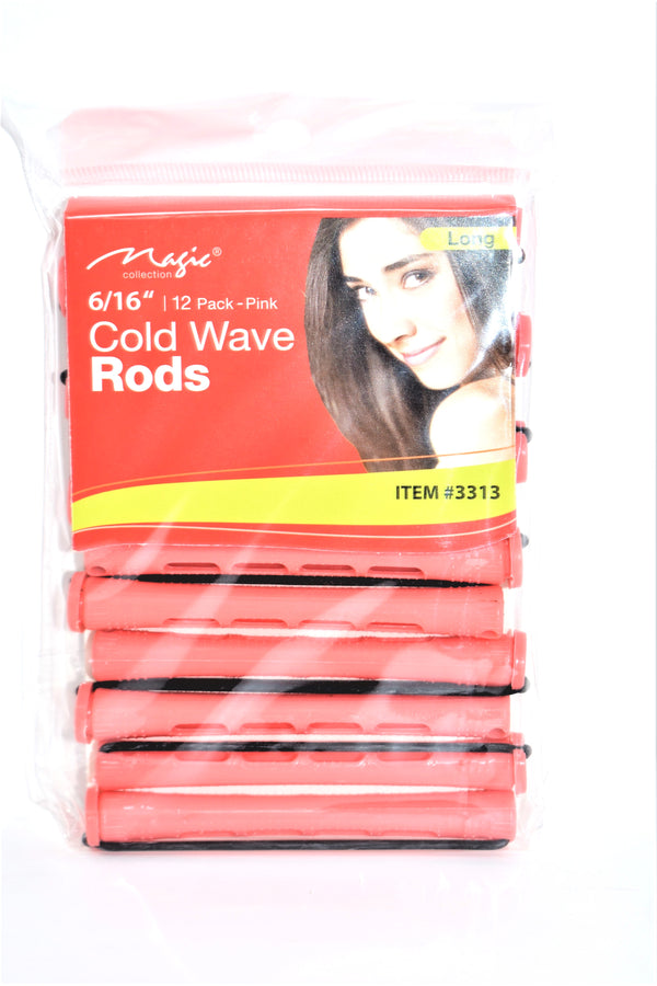 Cold Wave Rods, Pink, 6/16", 12-ct.