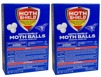 Moth Shield Moth Balls Original Scented, 4 oz. (Pack of 2)